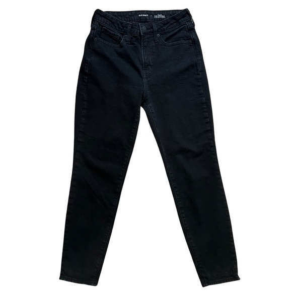 Old Navy Women’s Jeans Size 2 O.G. Straight High-Rise Black Denim Slim Pockets - Picture 1 of 13